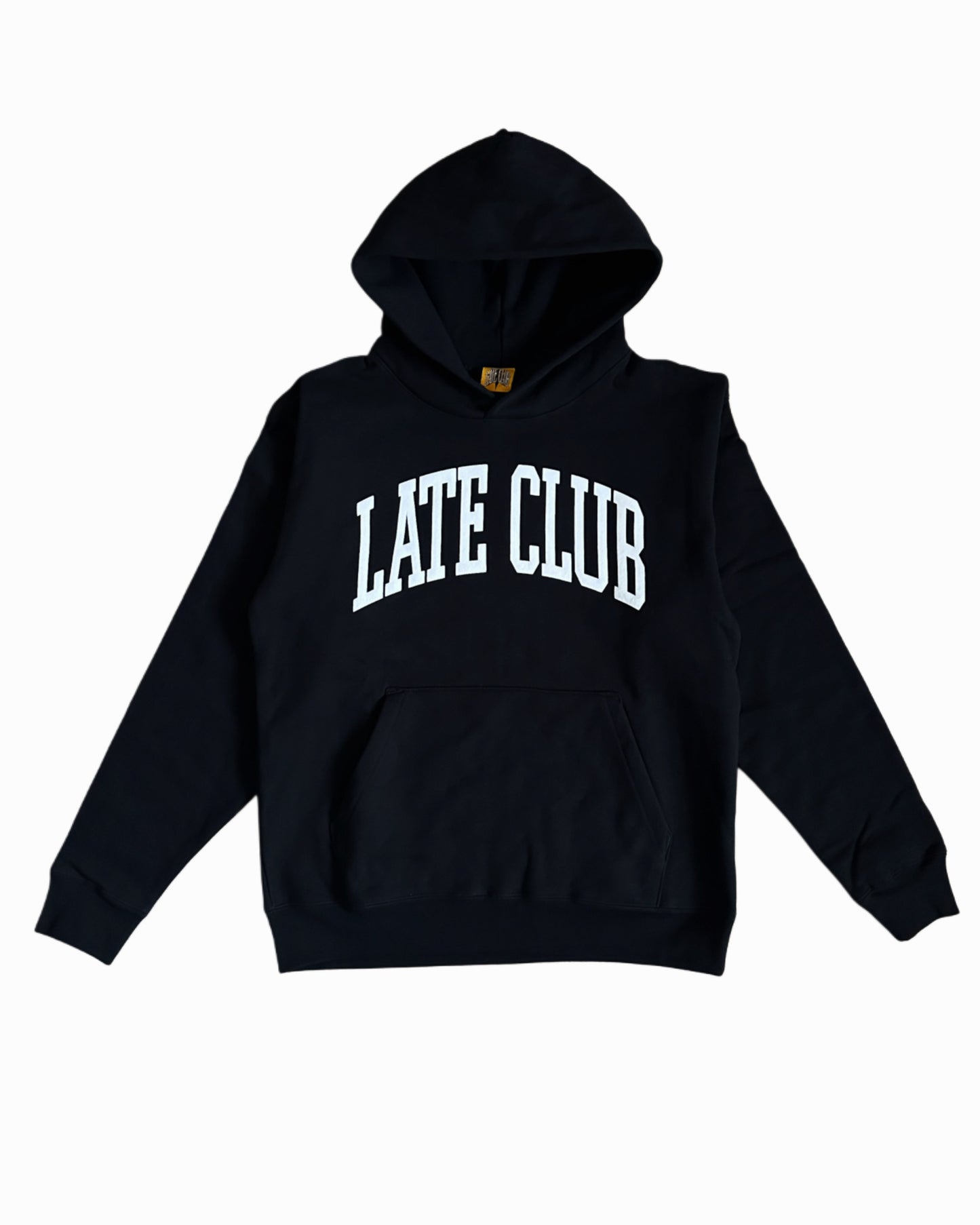 College Puff Hoodie (Black/White)