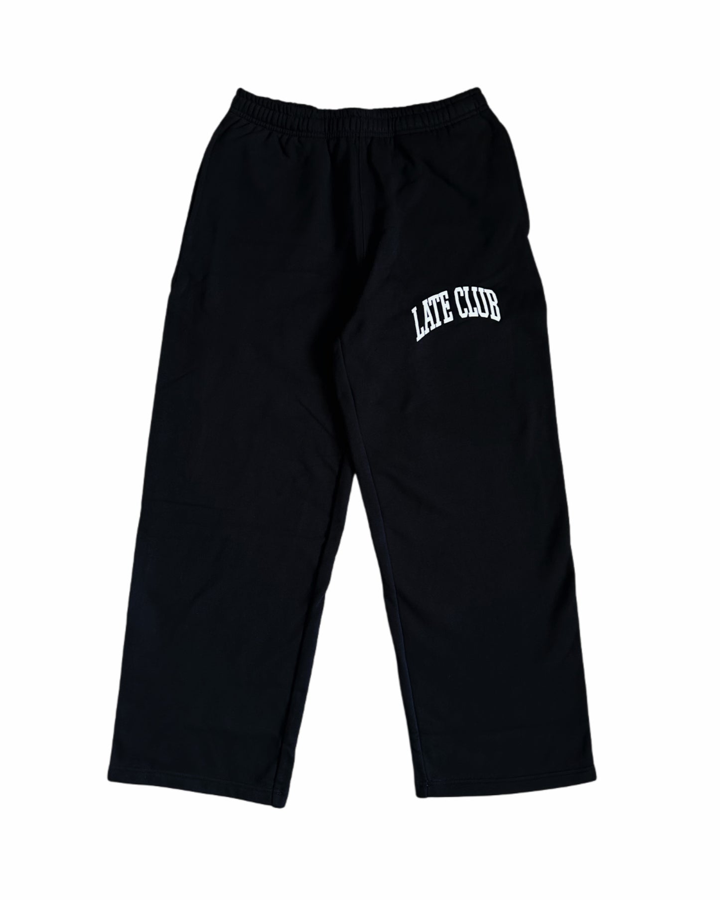 College Puff Sweats (Black/White)