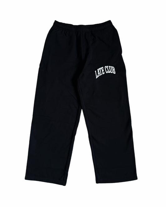 College Puff Sweats (Black/White)